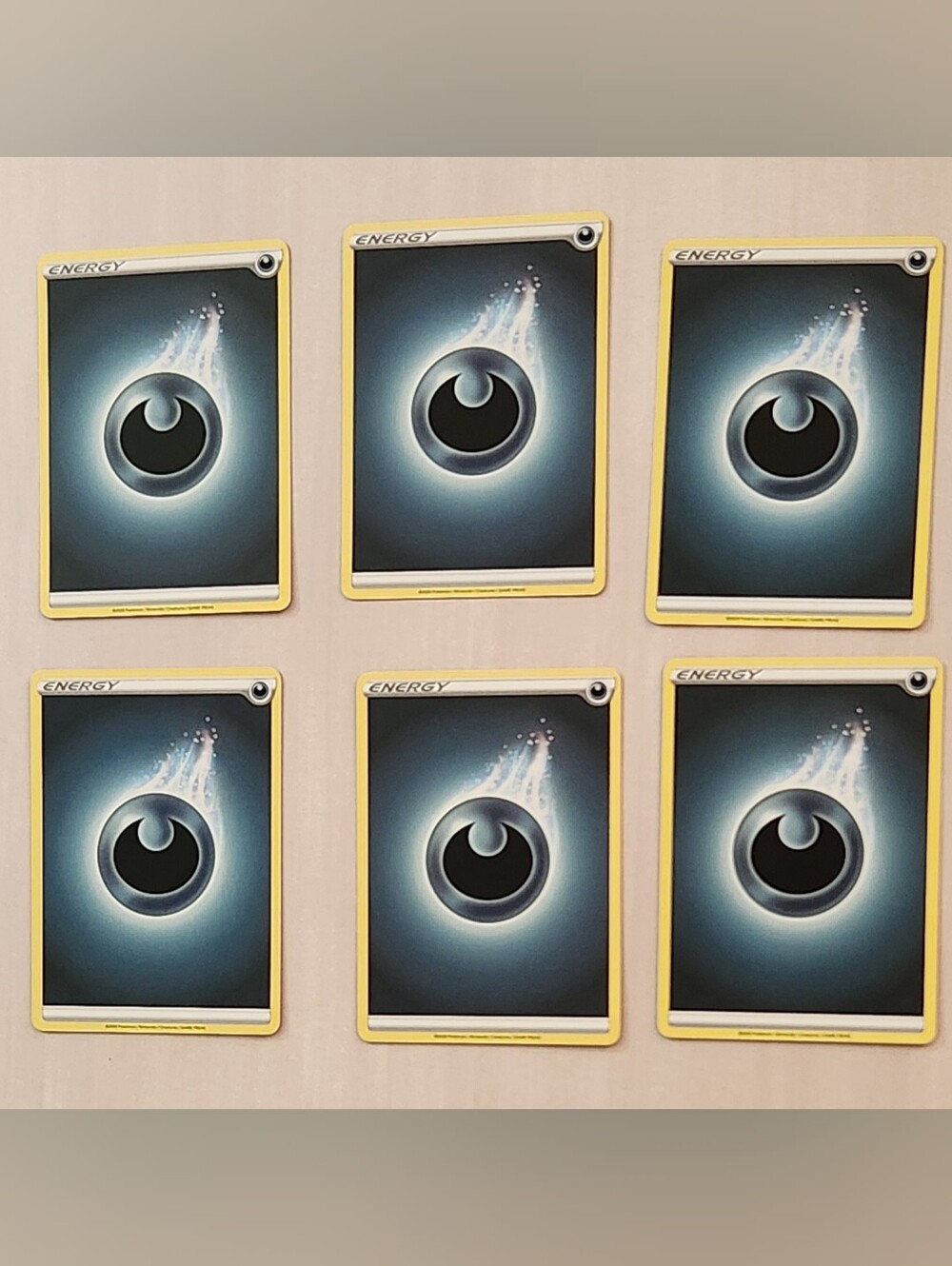 Pokemon Energy Card DARKNESS ENERGY Sword & Shield Lot of 006 Cards